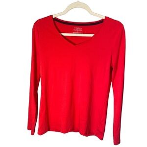 The Talbots T v neck long sleeved top